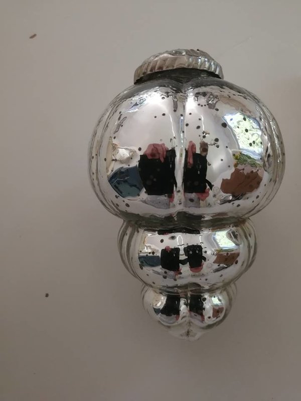 Weihnachtsdeko - Glas Zapfen klein-Deko Shop